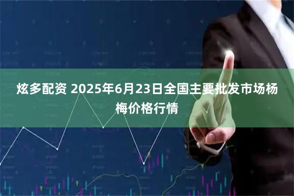 炫多配资 2025年6月23日全国主要批发市场杨梅价格行情